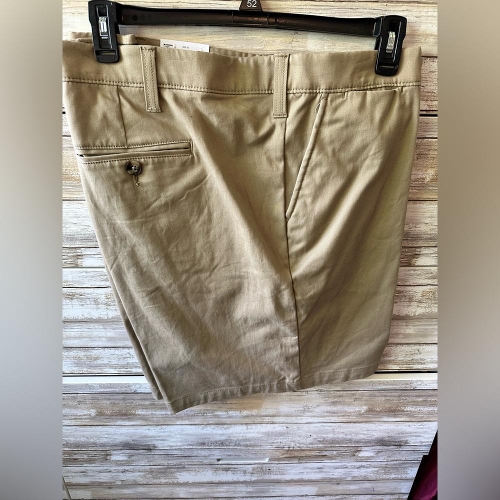 ๐ฉณ Sonoma Flexwear Khaki Shorts Size 52 Big & Tall Flat Front Comfort Stretch NWT